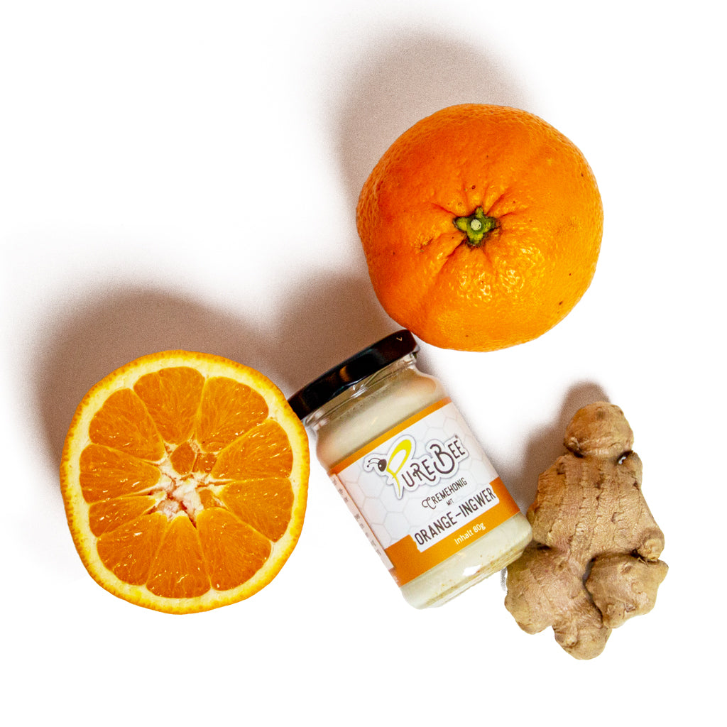 Creamy honey with orange ginger