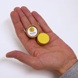 Lip care without aroma in a natural jar